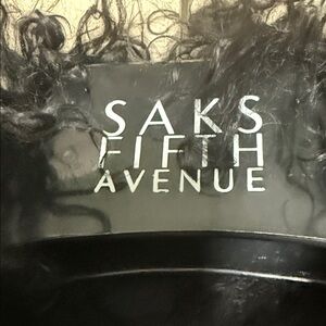 Saks Fifth Avenue Black Tibetan Lamb.